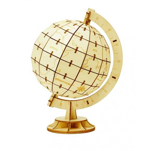 Kigumi Wooden Art Puzzle - [Globe / Bola Dunia]