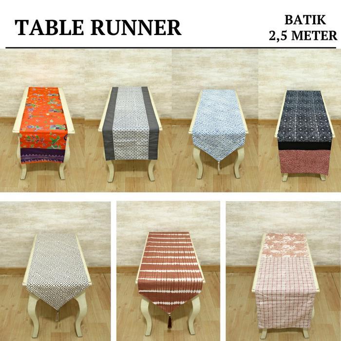 Taplak Meja / Table Runner / Taplak Meja Panjang / Bed Runner Batik 2.5 Meter