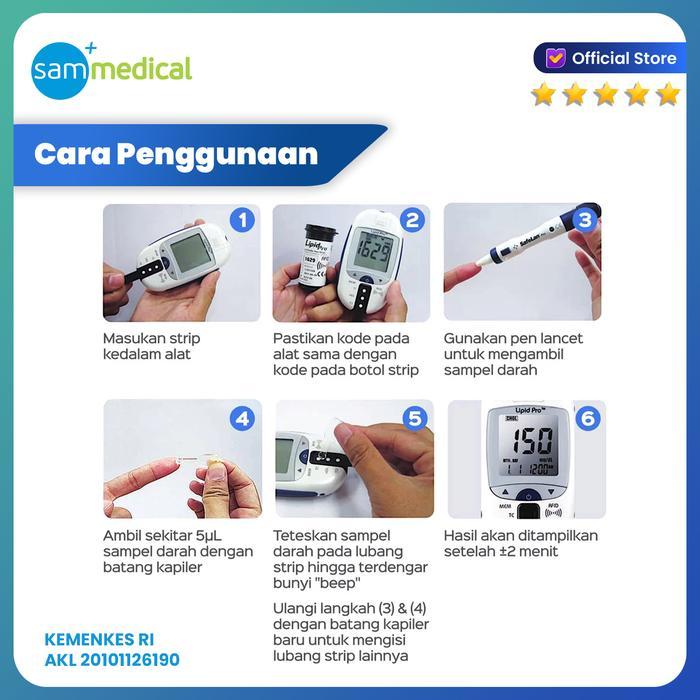 LIPID PRO KOLESTEROL TRIGLISERIDA HDL LDL GLUCOSE METER / ALAT UKUR TOTAL HDL LDL TRIGLISERIDA 1