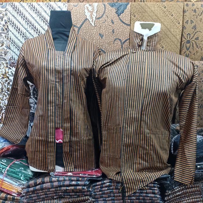ASLI baju lurik pakaian anasional wanita pria surjan kebaya lurik jawa READY STOCK