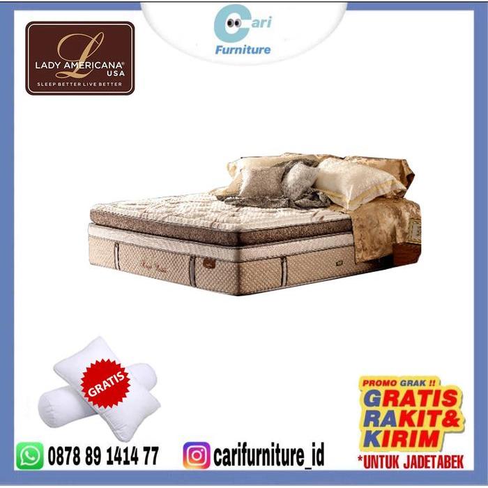 Lady Americana Kasur Springbed Royal Azzure - Full Set 160X200