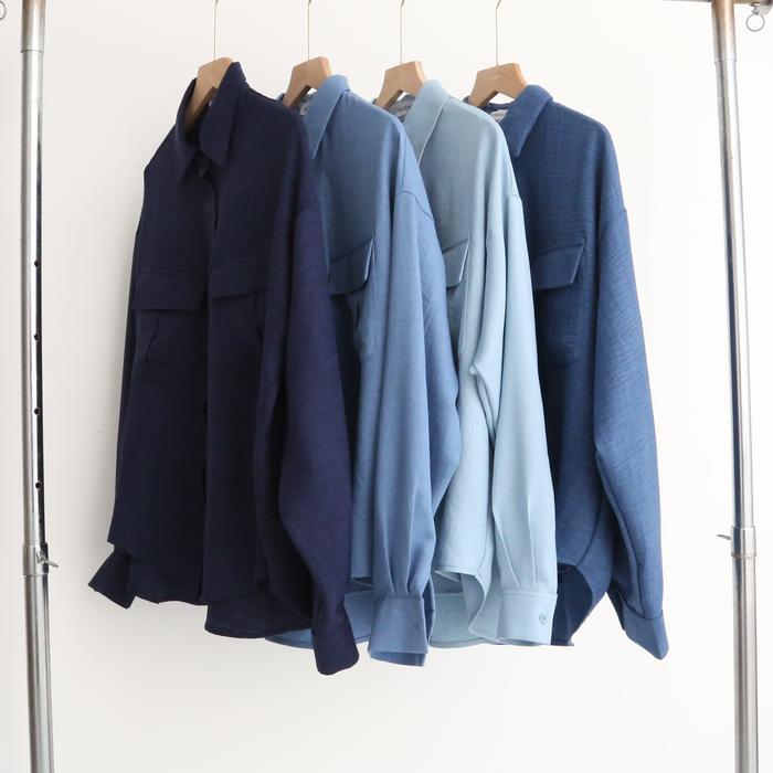 RELIGBANGET- Kemeja Casual Denim Linen Oversize Wanita Dewasa By Indra L Bruggman