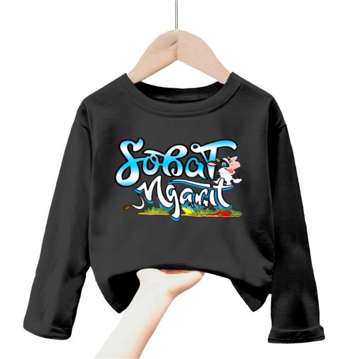 Sobat Ngarit(Rumput)Kaos Panjang Anak Dan Dewasa Gambar Sobat Ngarit