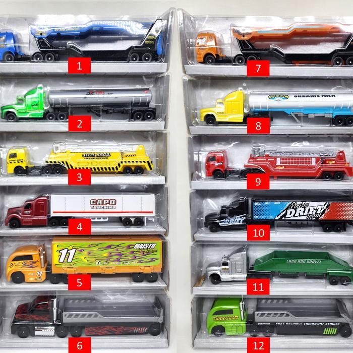 Diecast Miniatur Truk Fresh Metal Highway Haulers Maisto 1:87 Siap Kirim
