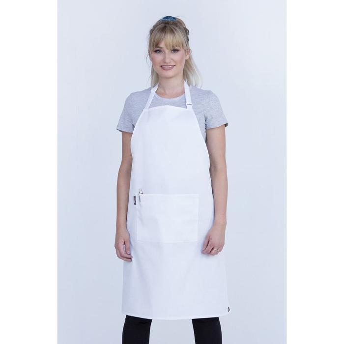 Apron Cotton Full Putih kain drill premium