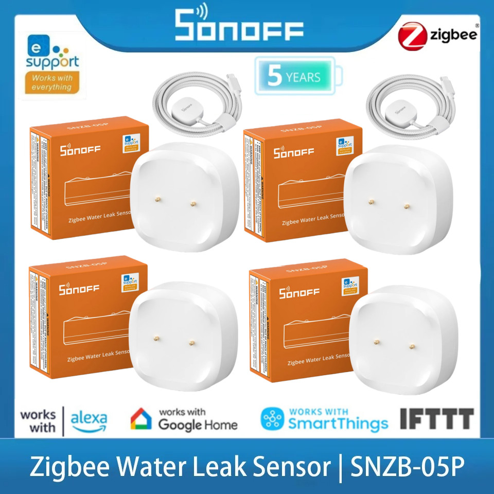 Sonoff Snzb-05P Sonoff Water Leak Sensor Snzb 05P 5 Years Lifetime Ip67 Waterproof Remote Control