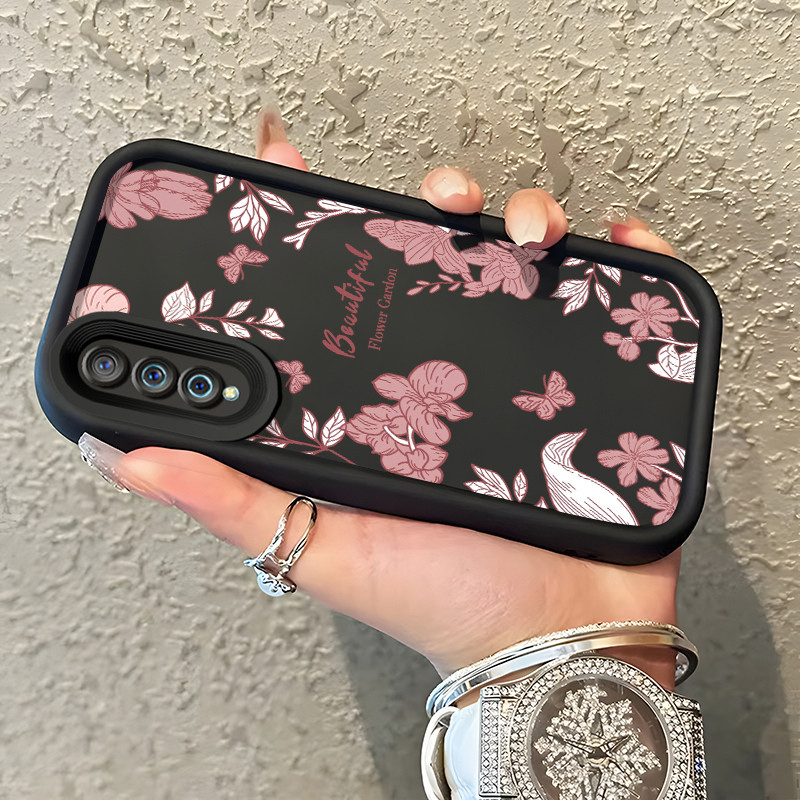 Casing Hp VIVO S1 VIVO S1 Pro Case Casing Bunga pola Kasus HP Tangga Langit Mewah Silikon Softcase K