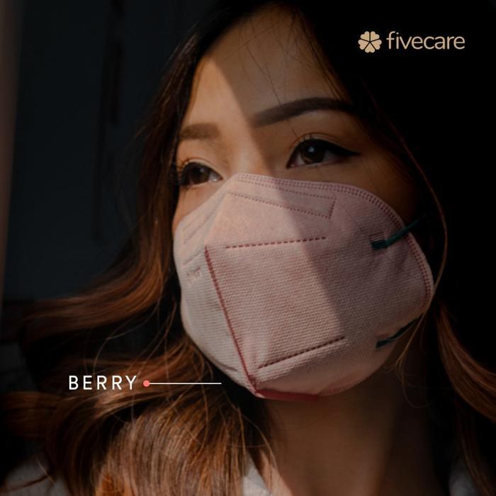 HEALTI- Fivecare - Masker Kn95 Surgical 3D 6Ply Earloop Medis Holiday Series