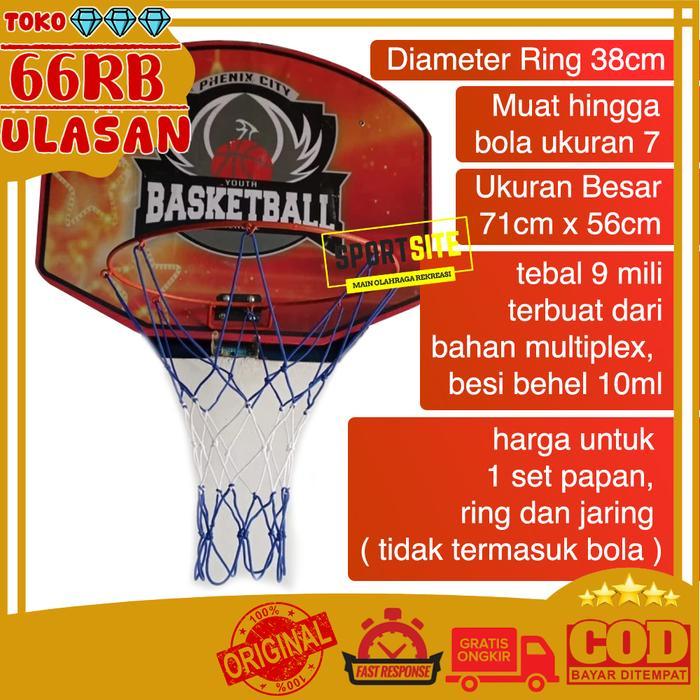 BERKUALITAS Papan Ring Basket Besar Ring Basket Portable Olahraga