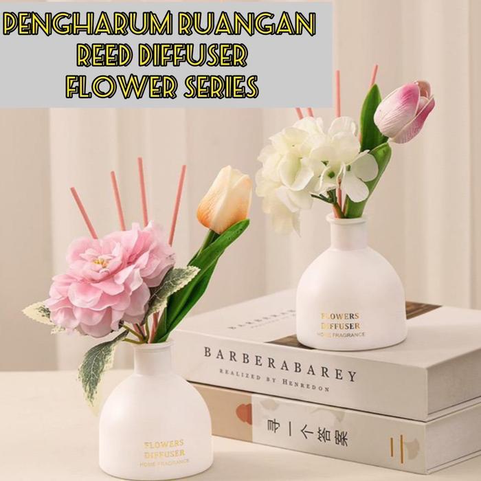 Reed diffuser Pengharum ruangan Pengharum kamar mandi Pengharum kamar tidur Flower series
