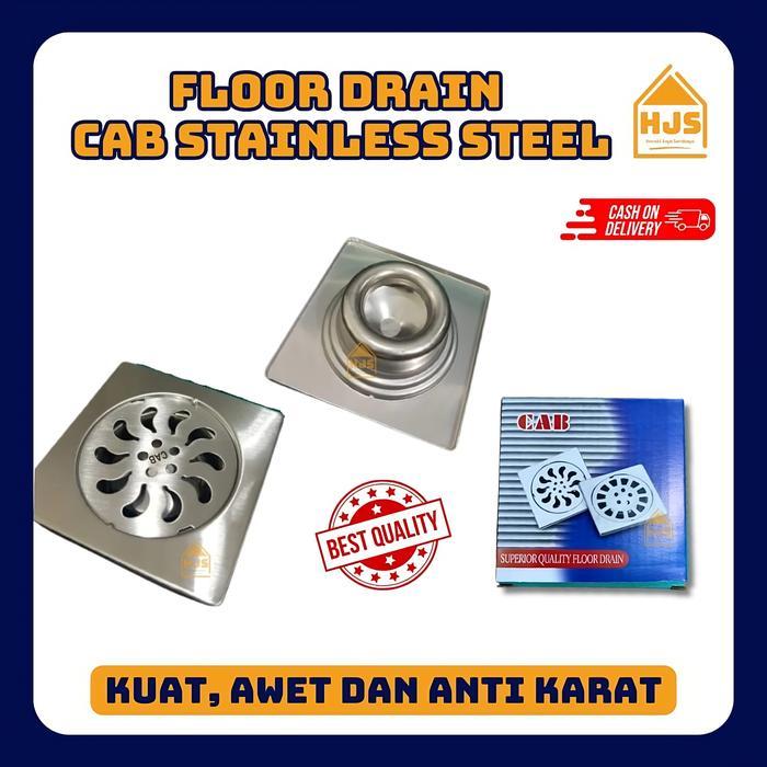 Saringan Got Kamar Mandi Stainless steel / Floor Drain Stainless Merk CAB / Afur Kamar Mandi /
