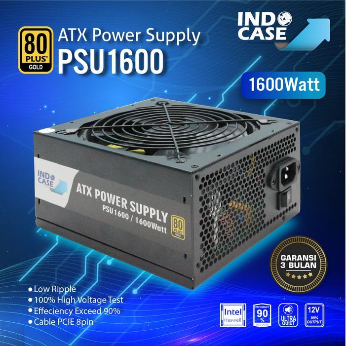 PSU1600 - PSU1600W MINING 80+ GOLD - INDOCASE