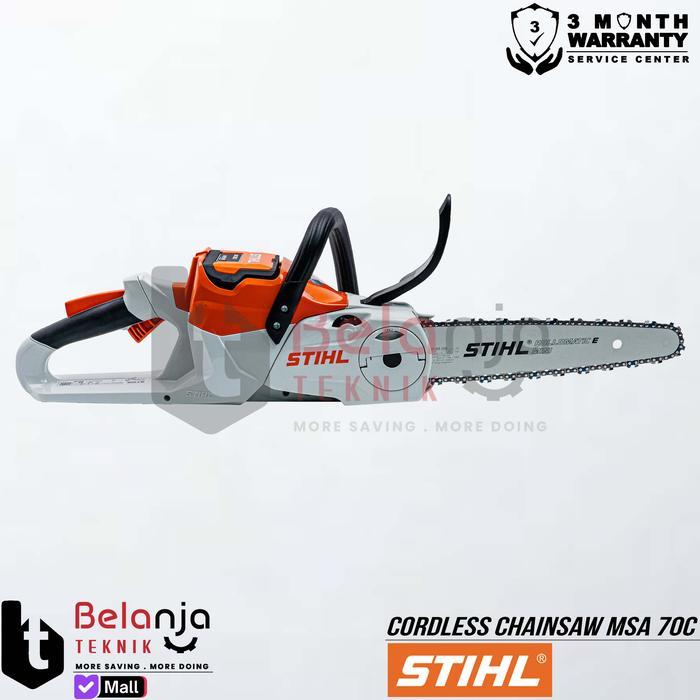 STIHL MESIN POTONG KAYU BATERAI MSA 70 C-BQ CORDLESS CHAINSAW 12" INCH SET