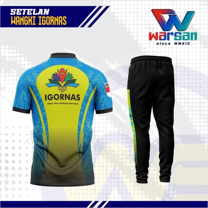 SERAGAM OLAHRAGA IGORNAS / SETELAN IGORNAS / JERSEY WANGKI IGORNAS SET / KAOS POLO GURU OLAHRAGA /