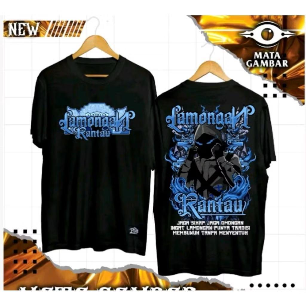 Baju Kaos T-shirt Rantau Lamongan Kaos Distro Hitam Unisex