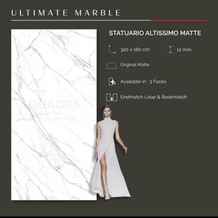 QUADRA GRANIT STATUARIO ALTISSIMO 320x160 MATTE