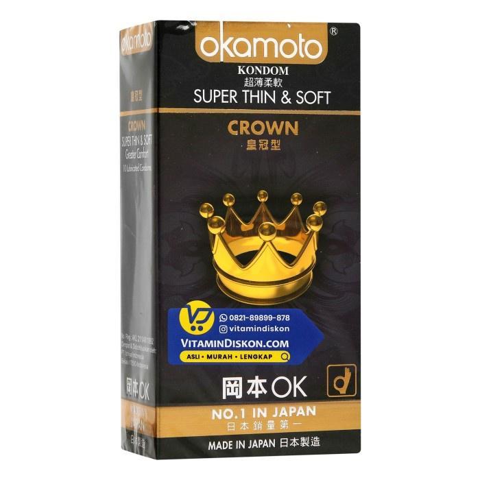 11wa- Okamoto Kondom Crown Super Thin And Super Soft 10'S Bpom