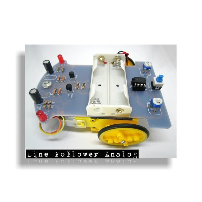 Robot Line Follower Analog Tanpa Arduino Sudah Dirakit