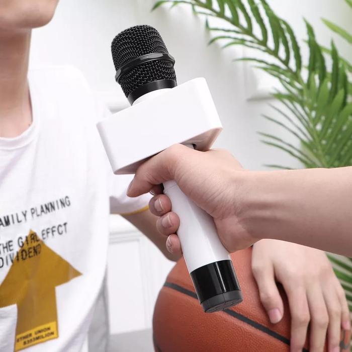 Mic Holder Interview Triangle And Cube Logo Flag Station Abs Wawancara