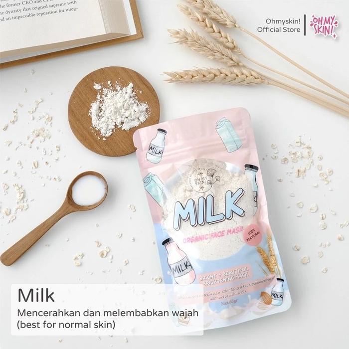 Oh My Skin Masker Wajah Face Mask Brightening Acne Skin Masker Organik Masker Wajah Berjerawat