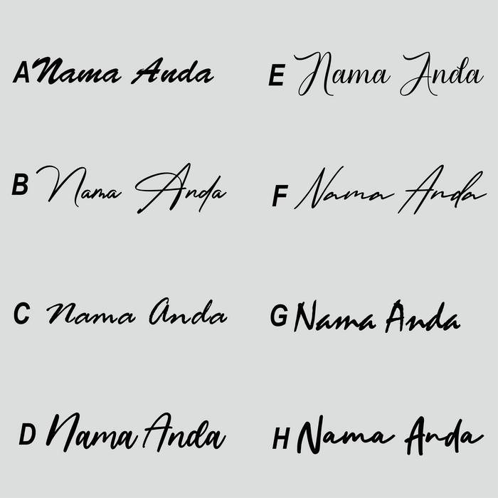 (COD) STICKER FRAME SEPEDA CUSTOM NAMA SIGNATURE