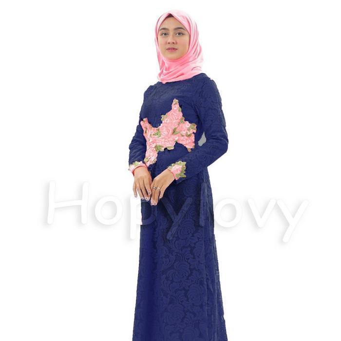 [Voucher] SISTAQUE - Gamis / Maxi Dress Brukat ROSALINA HIJAB