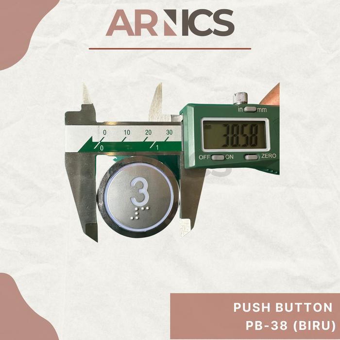 PUSH BUTTON PB-38 BIRU / ELEVATOR PUSH BUTTON / PUSH BUTTON LIFT