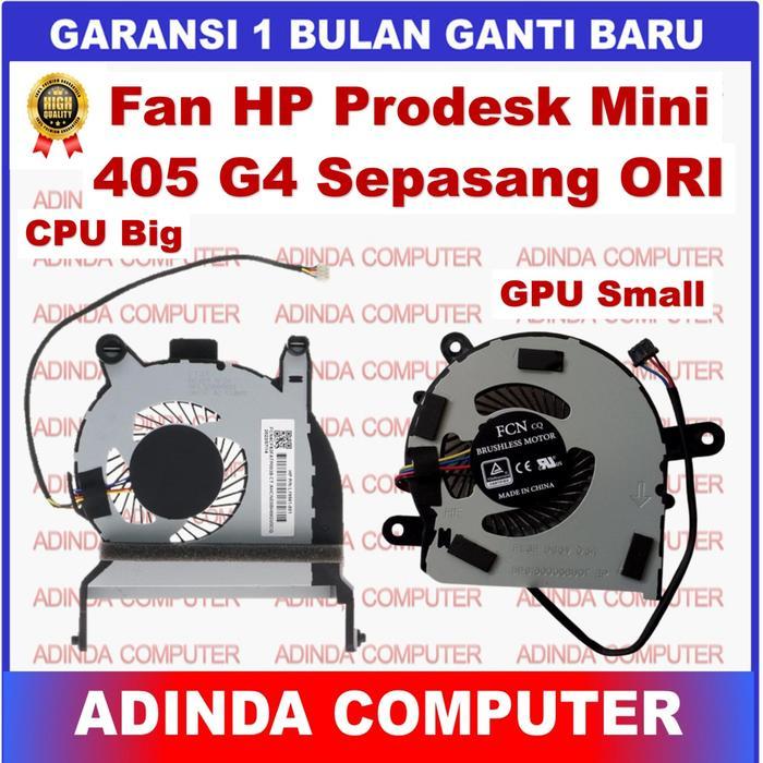 Kipas Fan HP Prodesk Mini 405-G4 705-G5 EliteDesk 800-G3 800-G4 800-G5 CPU Besar GPU Kecil ORI