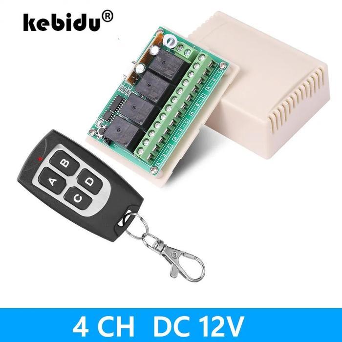 4 Wireless Remote Relay 433 Mhz