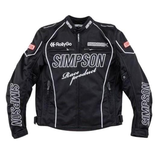 ORIGINAL SIMPSON JACKET NSM-E02 BLACK MASH JACKET RIDING JACKET READY STOCK