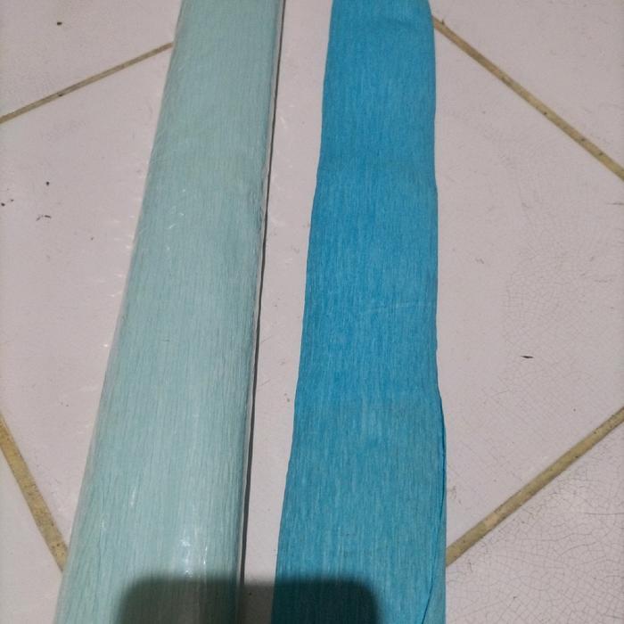 r5o1wh- Italian Crepe Paper Flower Souvenir Kertas Krep Tebal Melar Ukuran 50Cm X 250Cm Biru