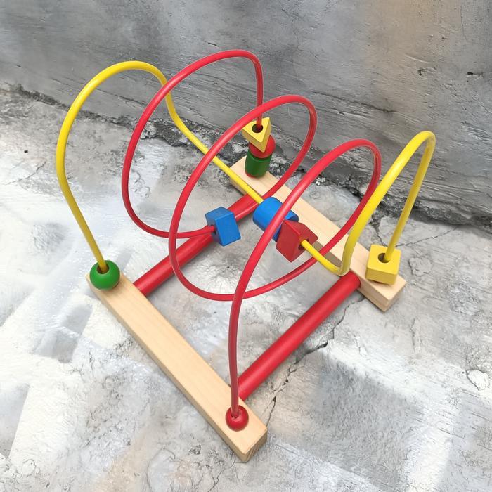 Main Wire Game - Mote Kayu Luncur Besar - Mainan Motorik Edukatif