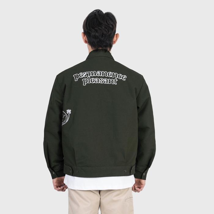 Magma Work Jacket Pleasant 01 Jaket Olive Terlaris Magma Apparel Jaket Semi Boxy Bahan Canvas Canvas