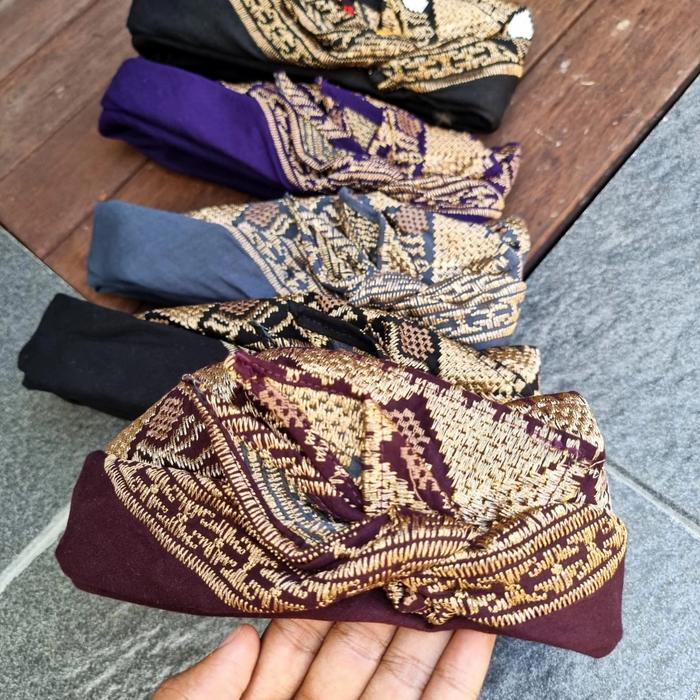 ASLI udeng semi songket,udeng bordir READY STOCK