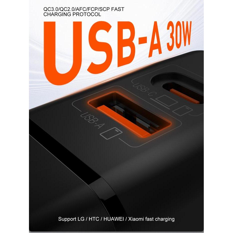 Ldnio Q2618 Traver Wall Charger Usb C Pd 65W Gan Technology Universal Plug Super Fast Charging Ori