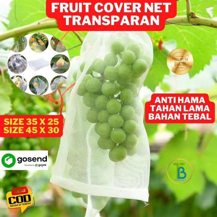 Fruit cover net jaring transparan pembungkus buah Kelengkeng Anggur dl