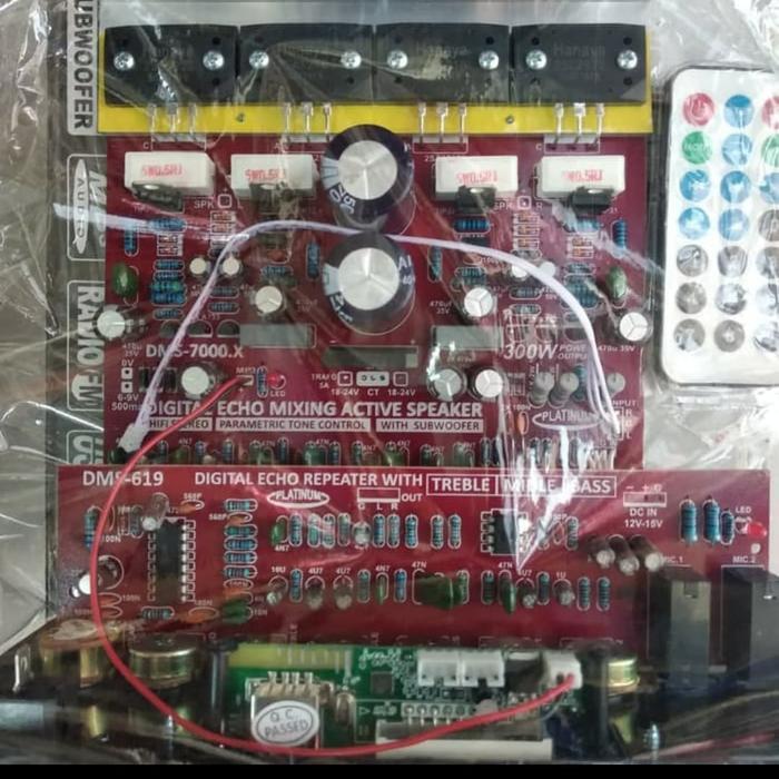 Kit Speaker Aktif Stereo Dms 7000 Full Mixing / Kit Power Dms7000