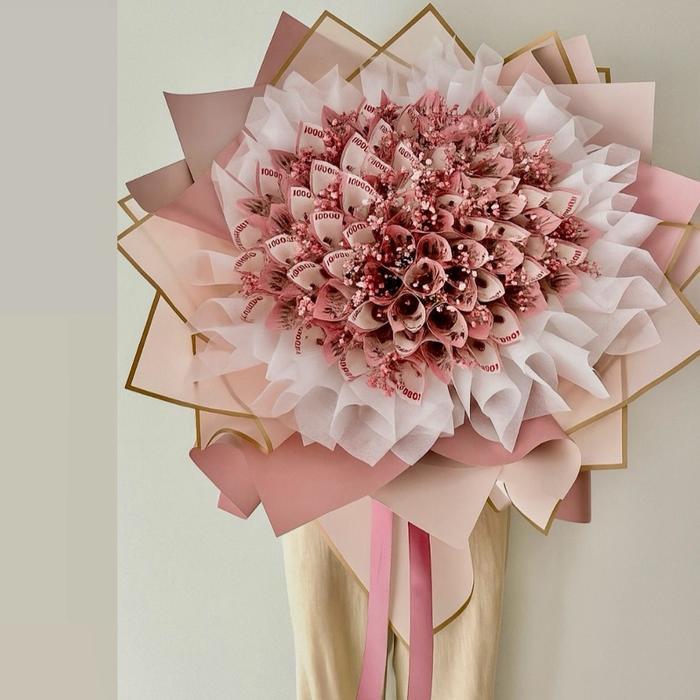 Jasa Buket Uang Money Bouquet Buket Bunga uang Wisuda Ulang Tahun Valentine Bunga Jakarta