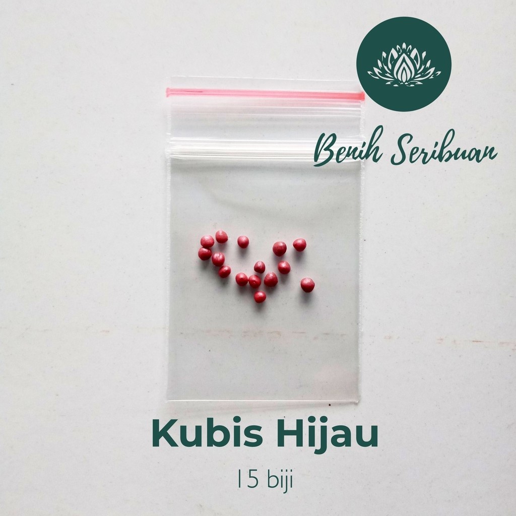 BENIH SERIBUAN - 15 Biji Benih Kol Kubis Hijau F1 Sehati Sayuran Dataran Rendah Cap Panah Merah