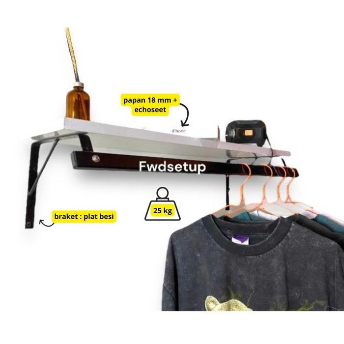 RAK GANTUNGAN BAJU BESI RAK GANTUNGAN BAJU DINDING GANTUNGAN BAJU PREUN