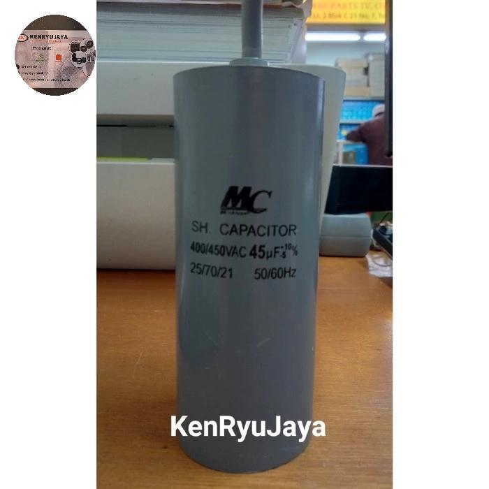 Kapasitor Capacitor Pompa 45Uf 450 Vac Mc