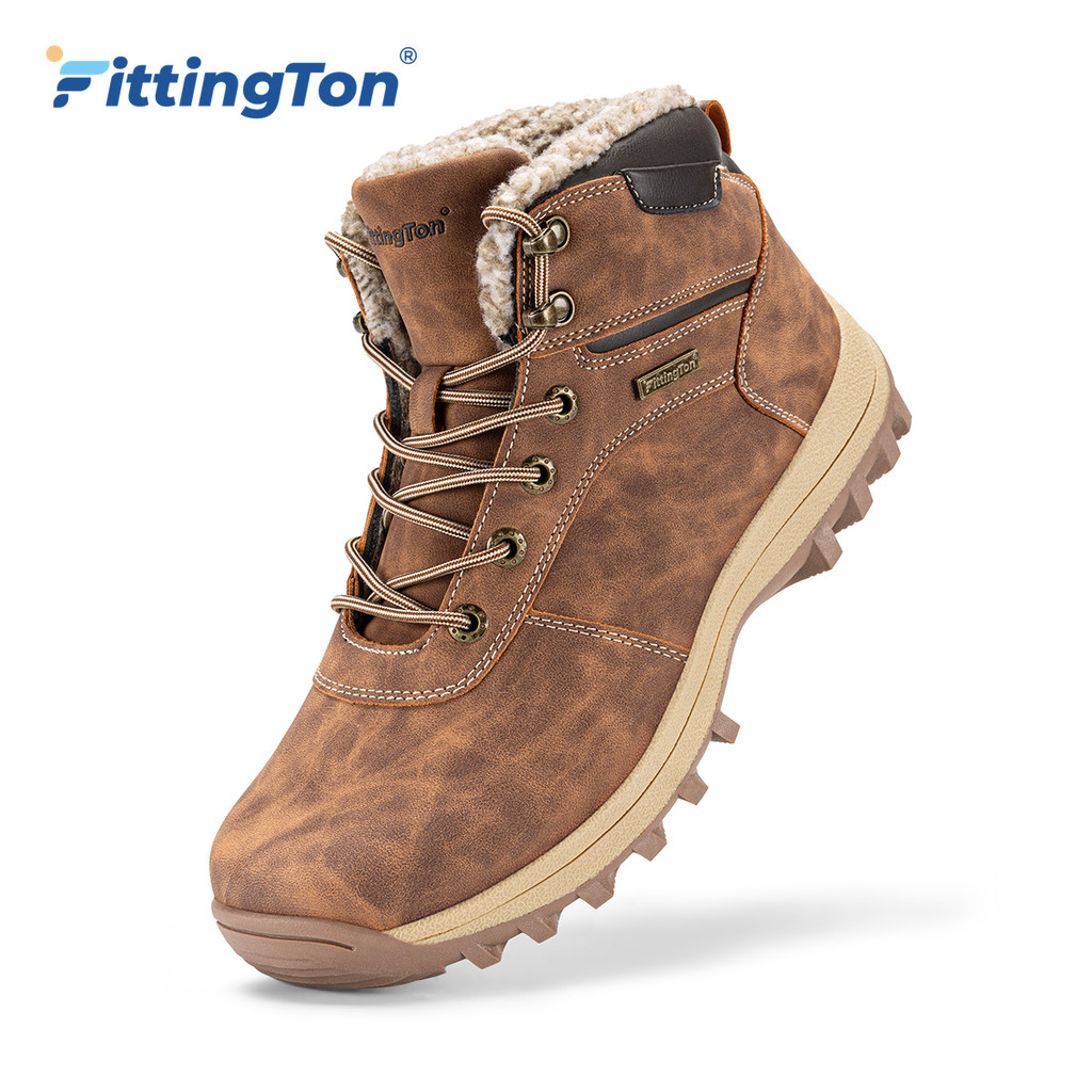 Newest Men'S Winter Boots Thick Warm Snow Boots Anti-Slip Comfortable Fur D Boots Outdoor Winter