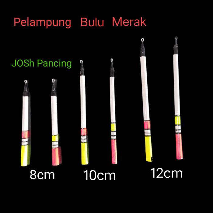 Pelampung bulu merak 8 10 12 cm kumbul pancing galatama kualitas TOP