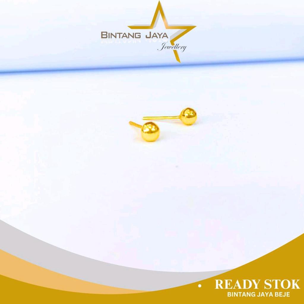 Anting Emas Asli - LM Paku - Kadar LM99 - Berat 1.49gr - Clean look yang bikin pangling (TMG) anting