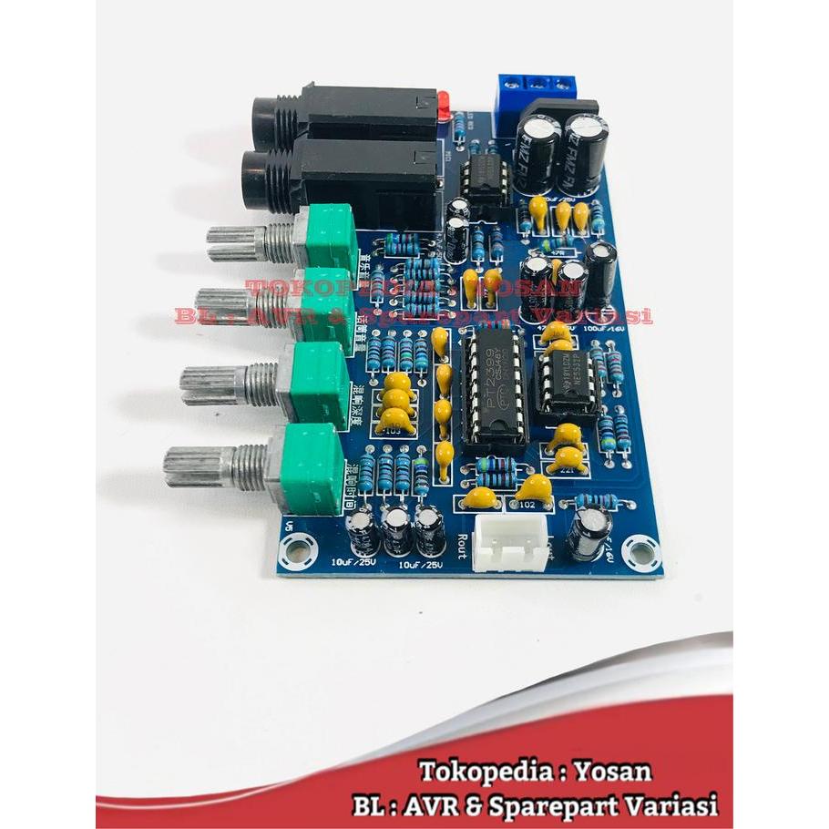 Kit Echo Mic Audio Reverb Xh-M173 Pt2399 Microphone