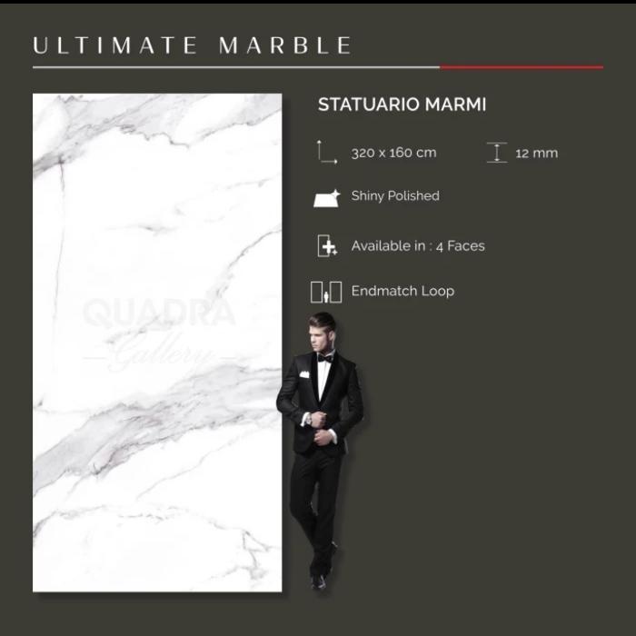 QUADRA GRANIT STATUARIO MARMI 320x160