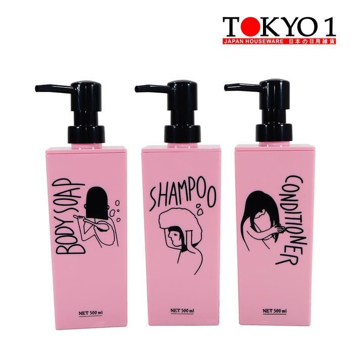 ru7v- Tokyo1 Botol Sabun Cair,Shampo,Conditioner Lady Dispenser 520Ml 070353
