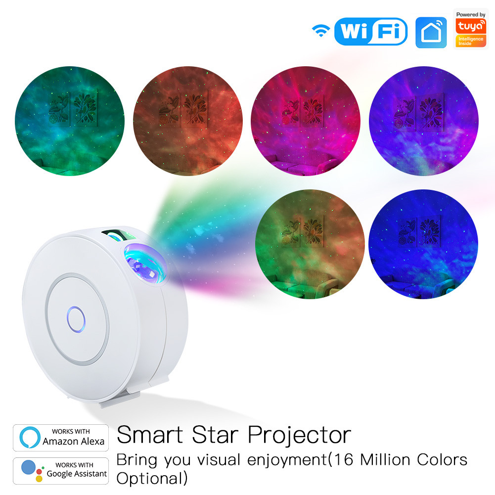 Moes Tuya Wifi Smart Star Projector Galaxy For Holiday Party App