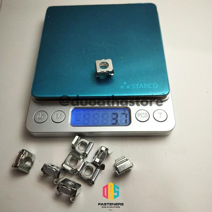 News M6 Cage Nut Mur Kandang Mur Rack Server M6 Putih