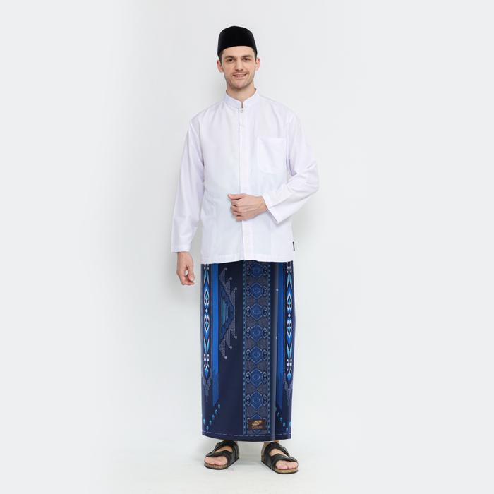 ORIGINAL Sarung ATLAS Idaman 555 Harmoni Motif BHS SGT Navy READY STOCK